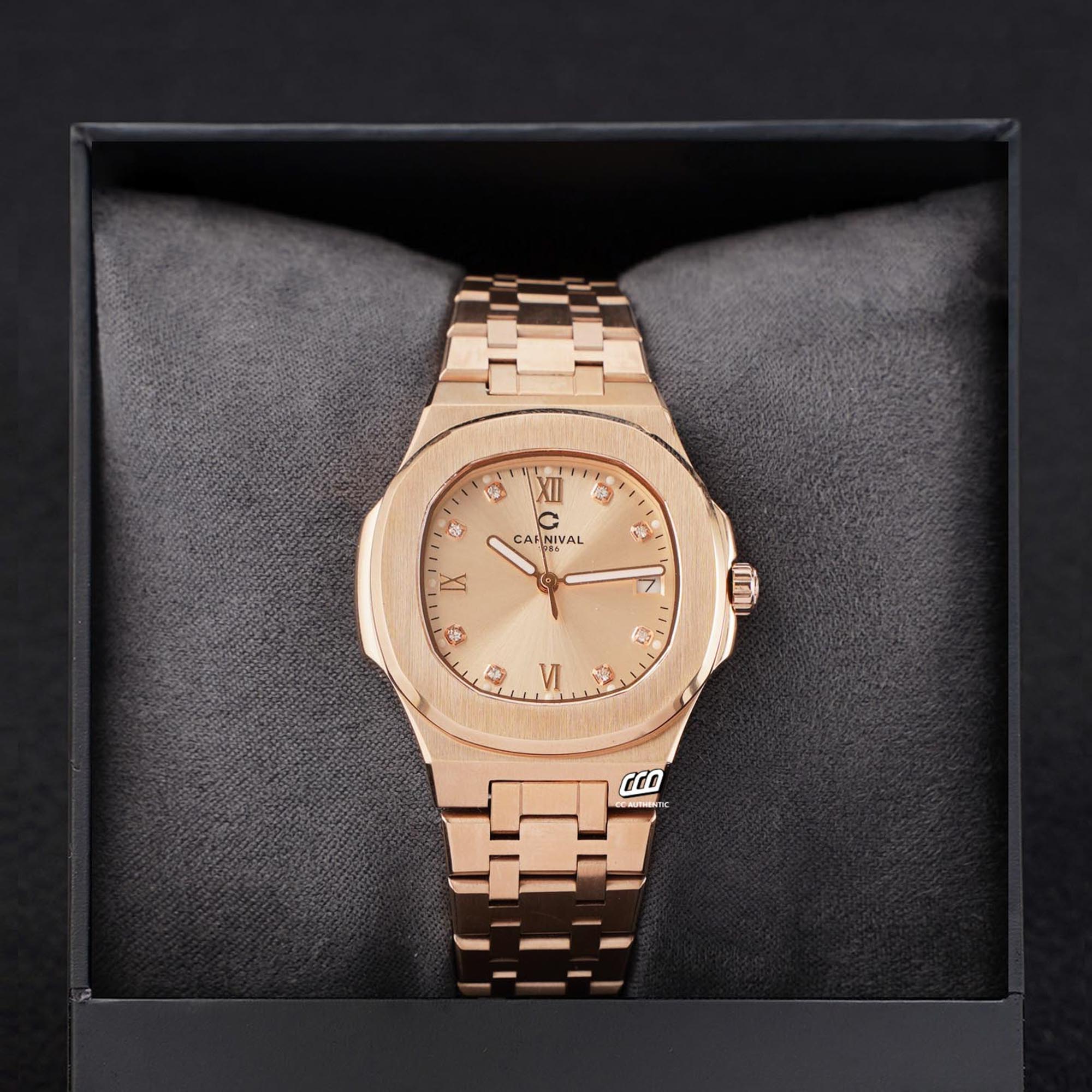 ĐỒNG HỒ NỮ CARNIVAL 8160L VH NN QUAZT 34MM