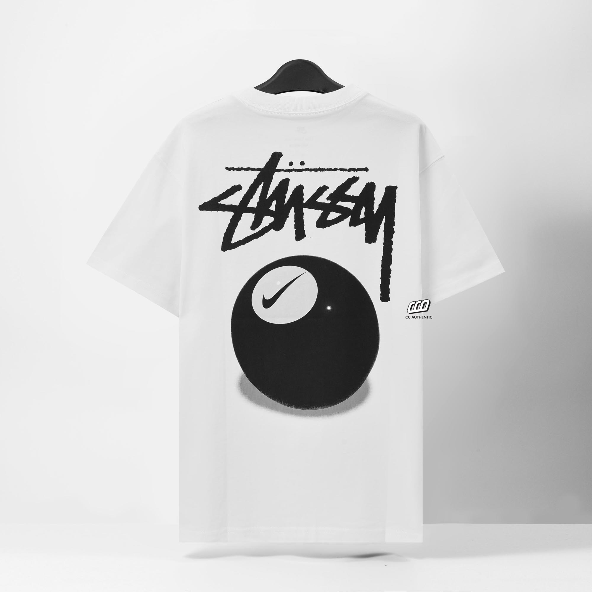 STUSSY X NIKE 8BALL T-SHIRT - WHITE