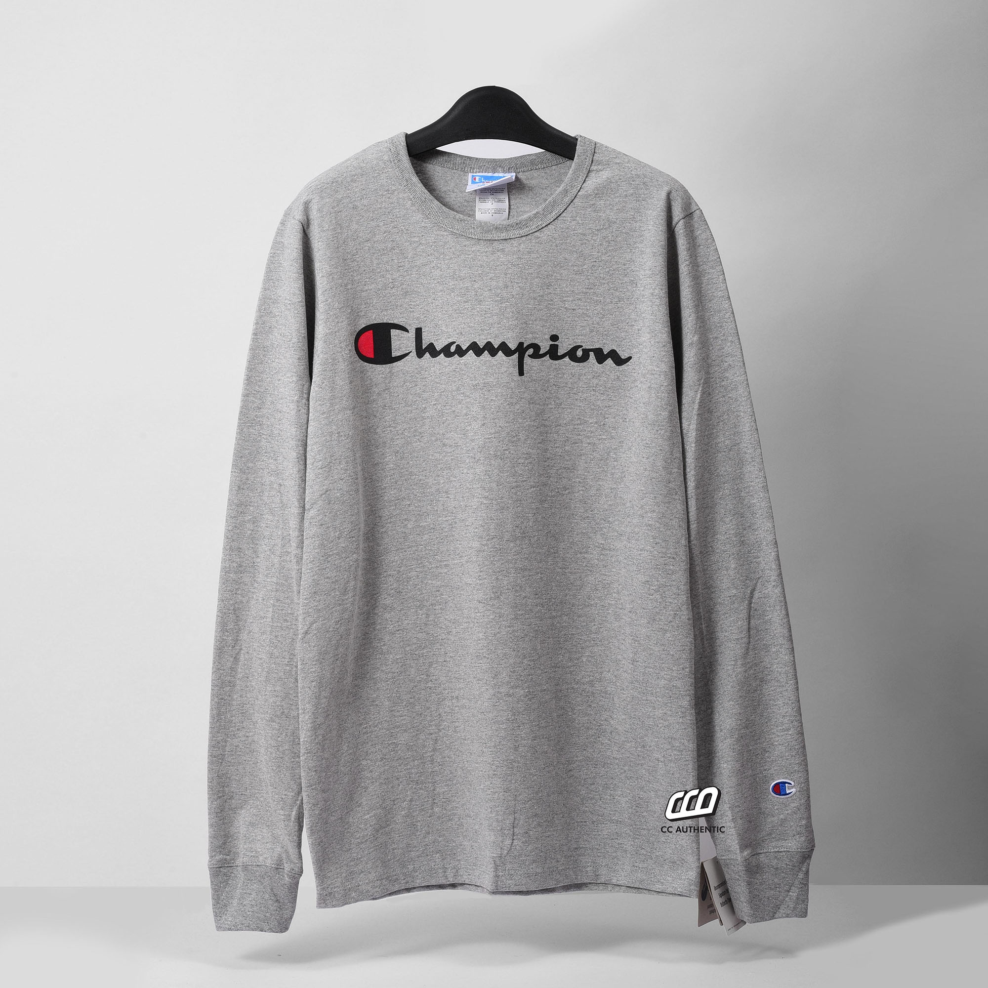 ( MUA 1 TẶNG 1 )Champion Heritage LongSleeve - OXFORD GREY