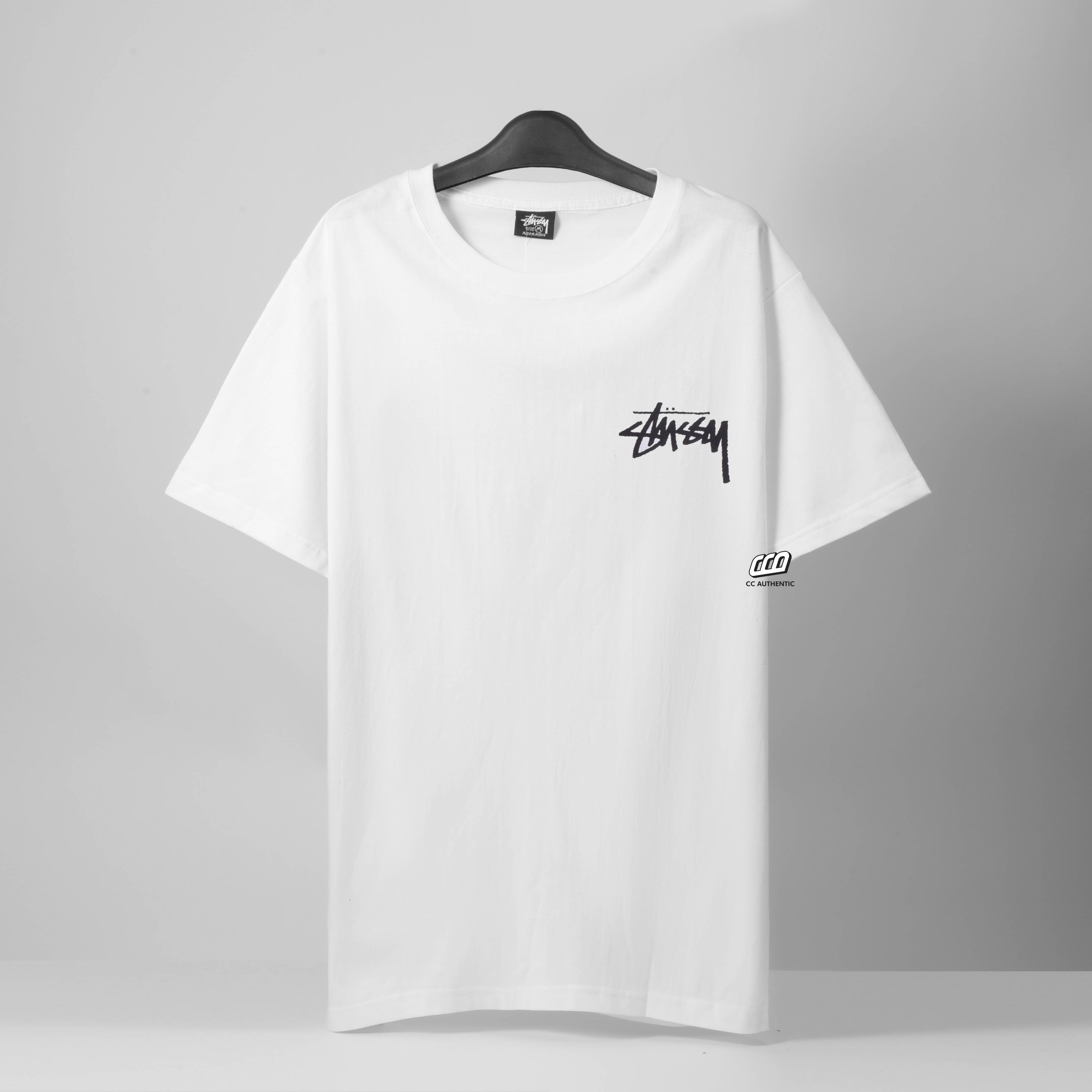 STUSSY FUZZY DICE T-SHIRT - WHITE