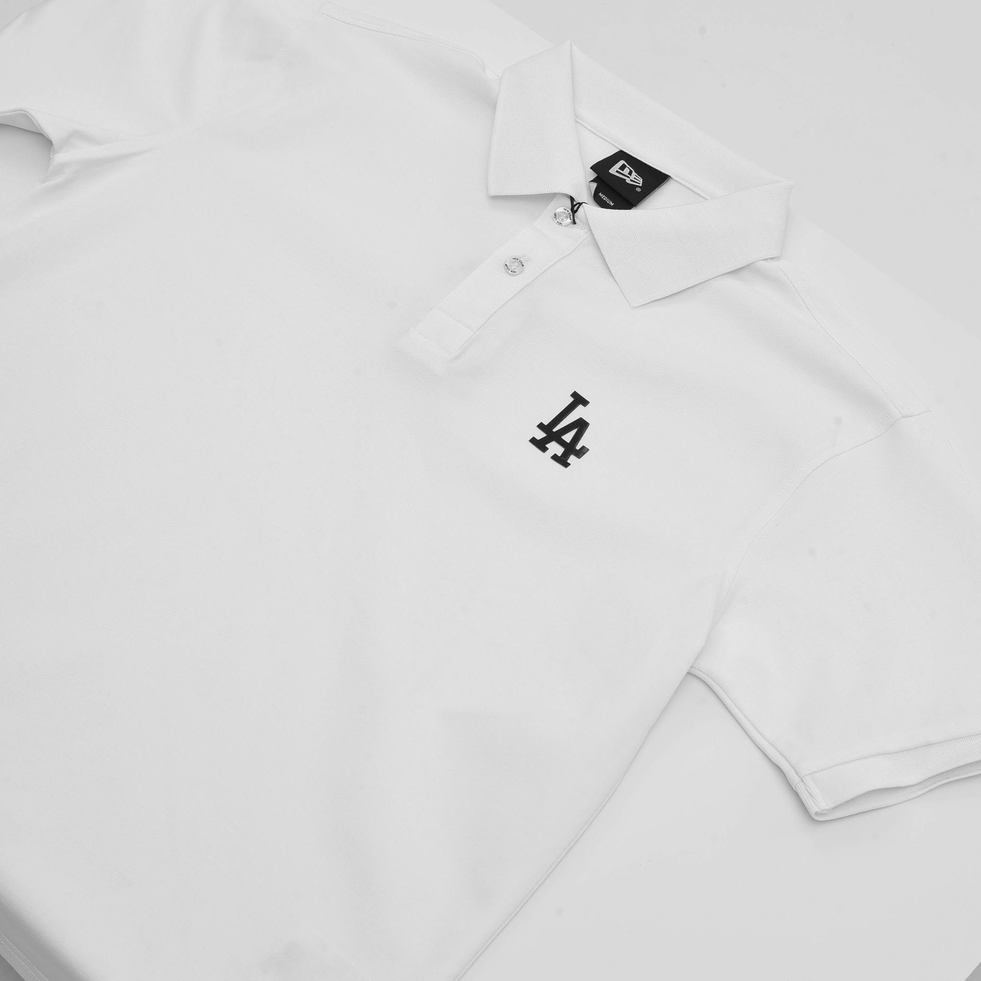 NEW ERA COLOR RID LA POLO SHIRT - WHITE