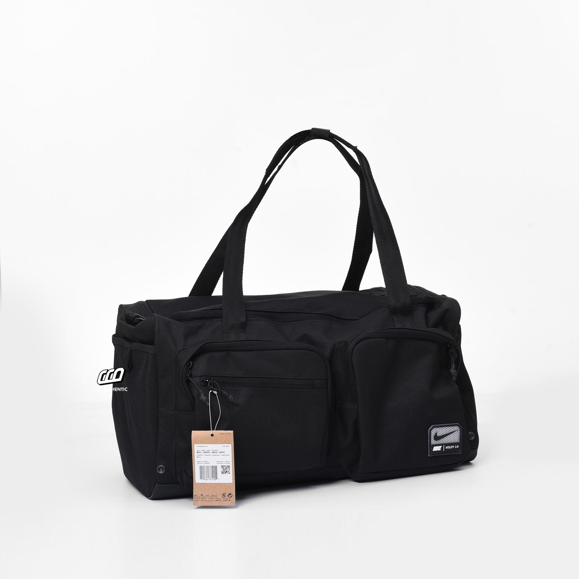 NIKE UTILITY POWER TRAINING DUFFEL BAG - BLACK