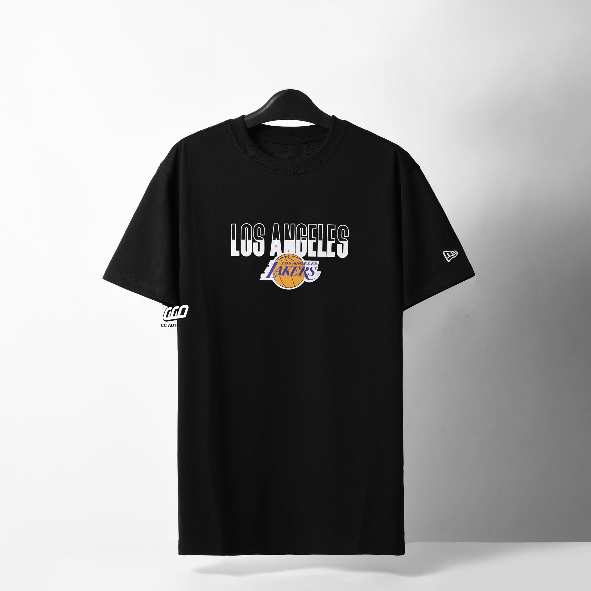 NEW ERA LOS ANGELES LAKERS CITY T-SHIRT - BLACK