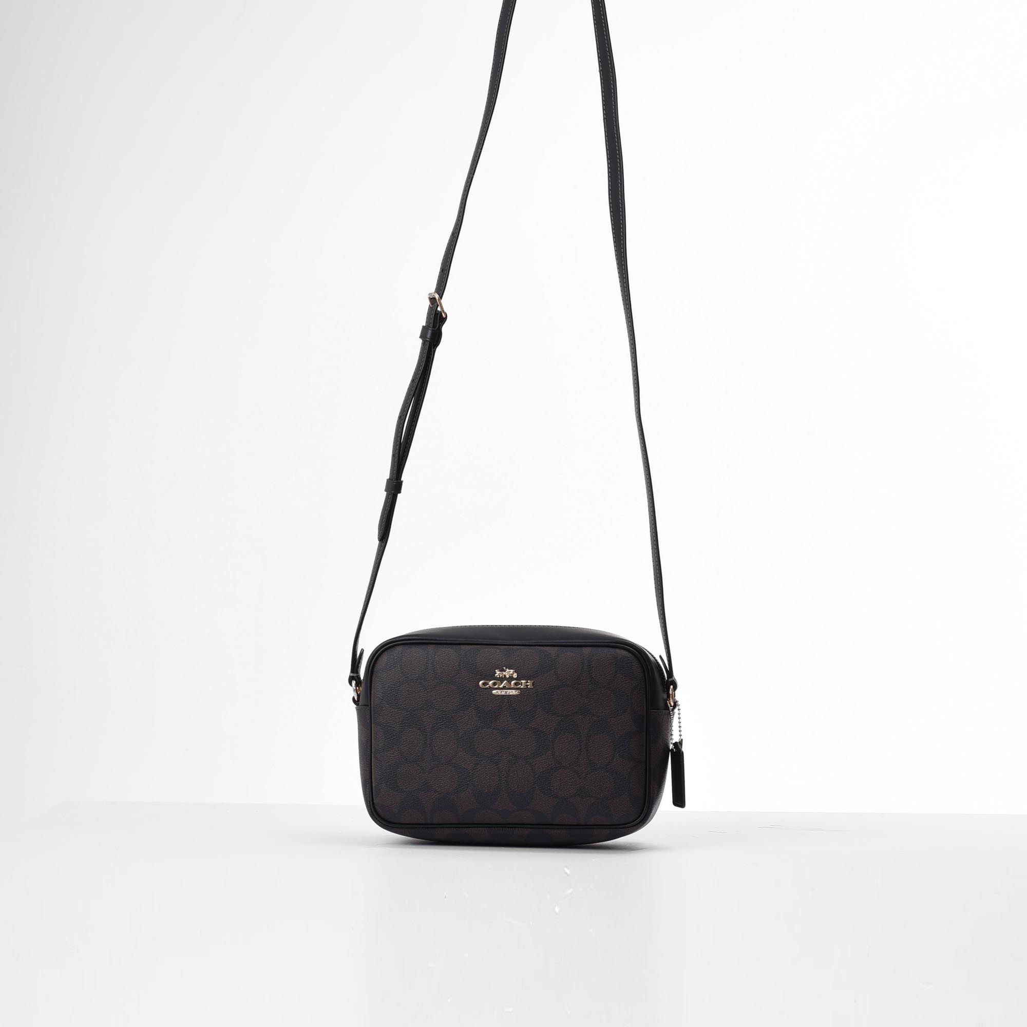 COACH CARTERAS CANVAS CROSS BAG - BROWN