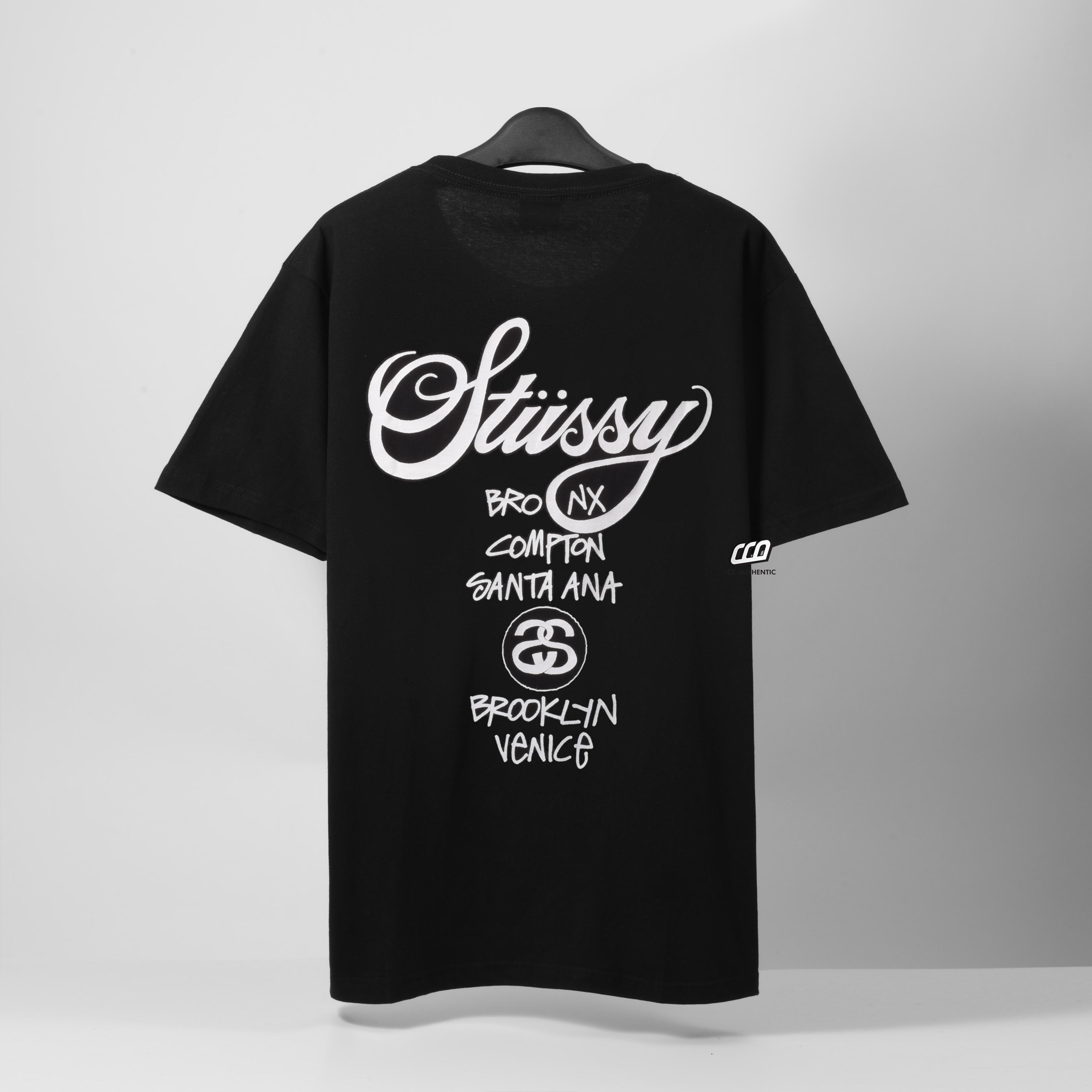 Stussy World Tour Tshirt - Black