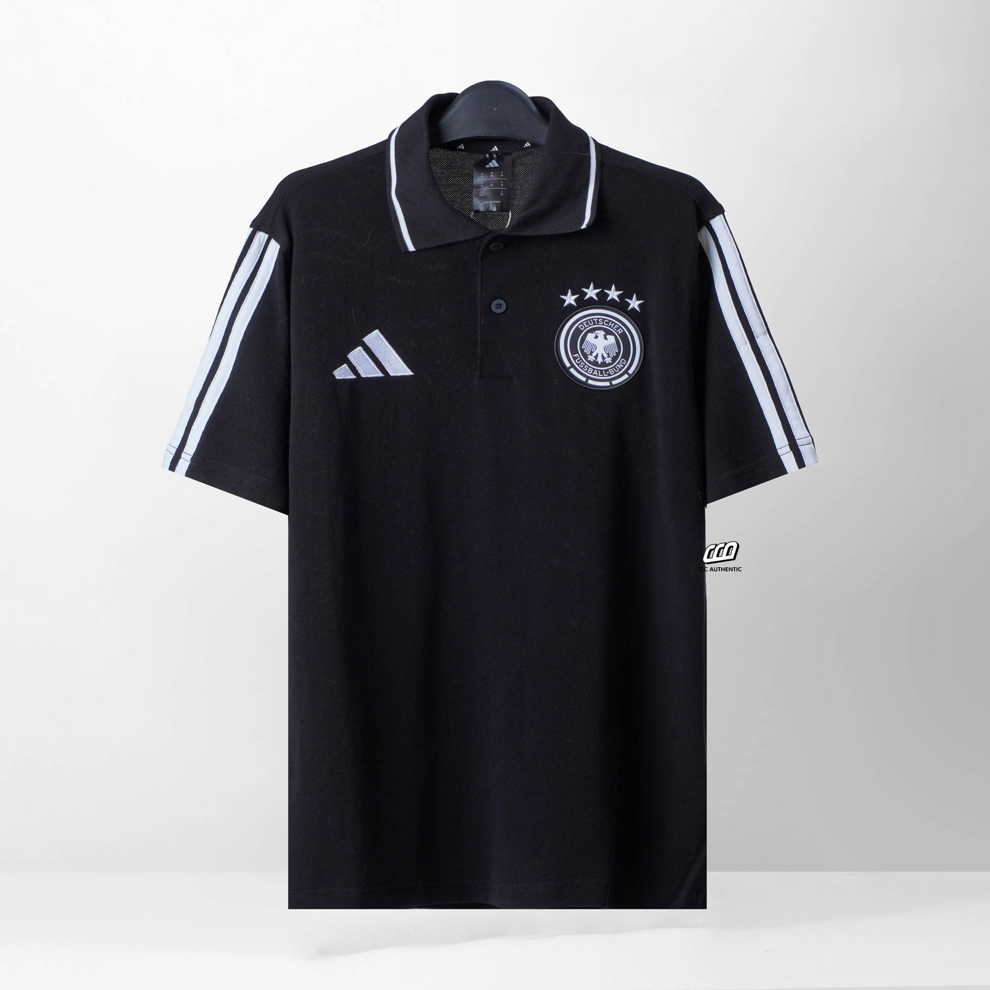 ADIDAS GERMANY POLO SHIRT - BLACK
