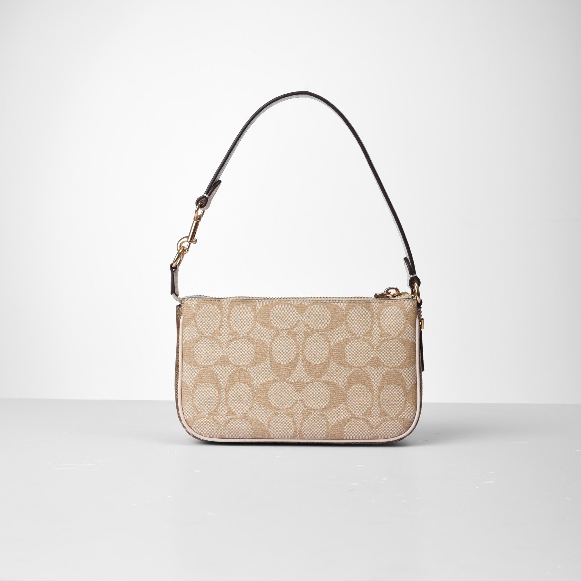 COACH SIGNATURE NOLITA BAG - CREAM/BEGIE