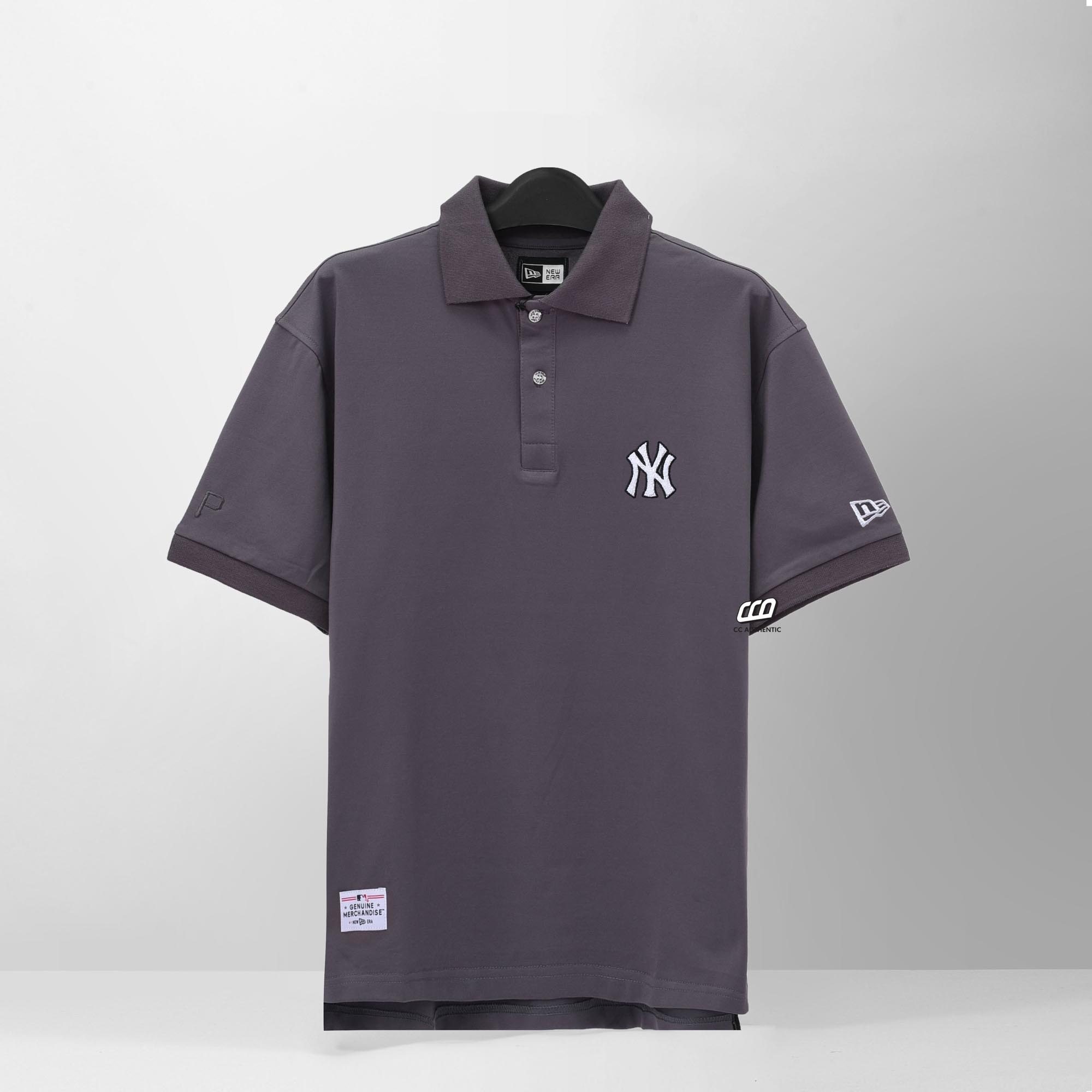 NEW ERA YKNY BACK LOGO POLO SHIRT - GREY