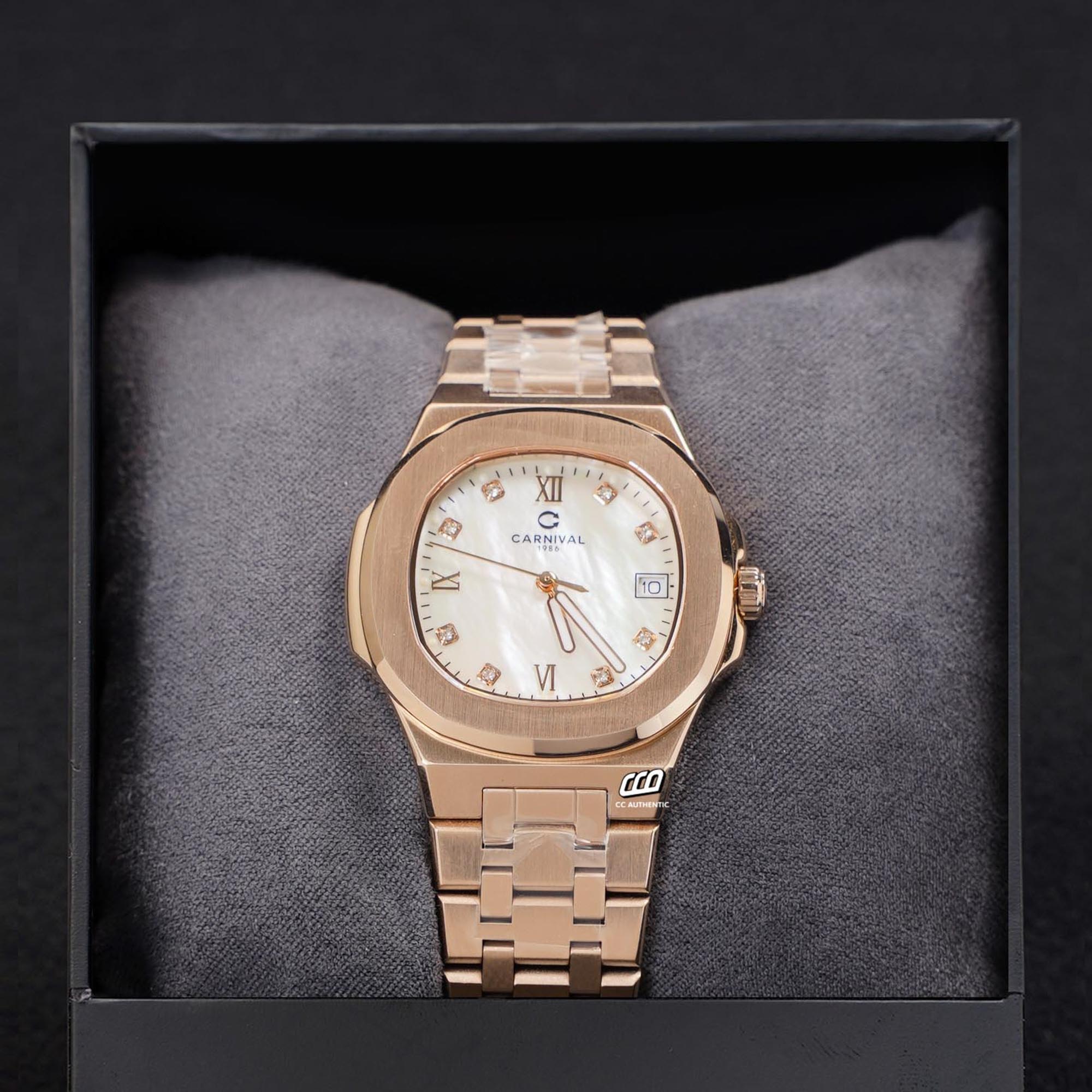 ĐỒNG HỒ NỮ CARNIVAL 8160L VH TK QUAZT 34MM