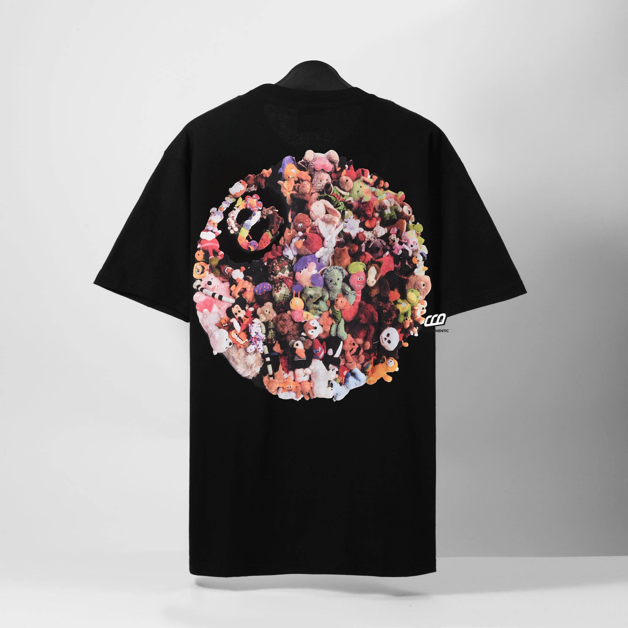 STUSSY PLUSH T-SHIRT - BLACK