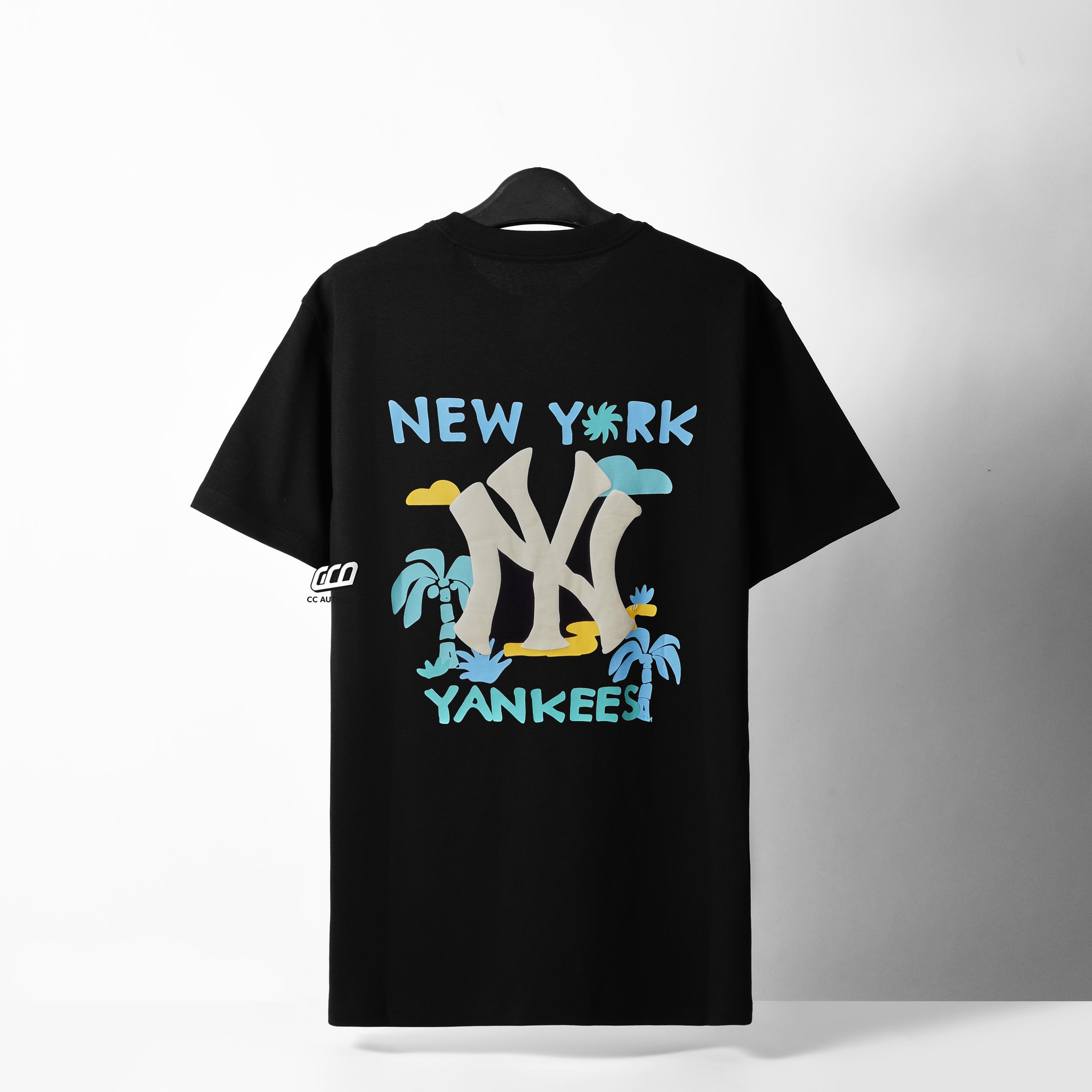 NEW ERA NY SUMMER BEACH T-SHIRT - BLACK