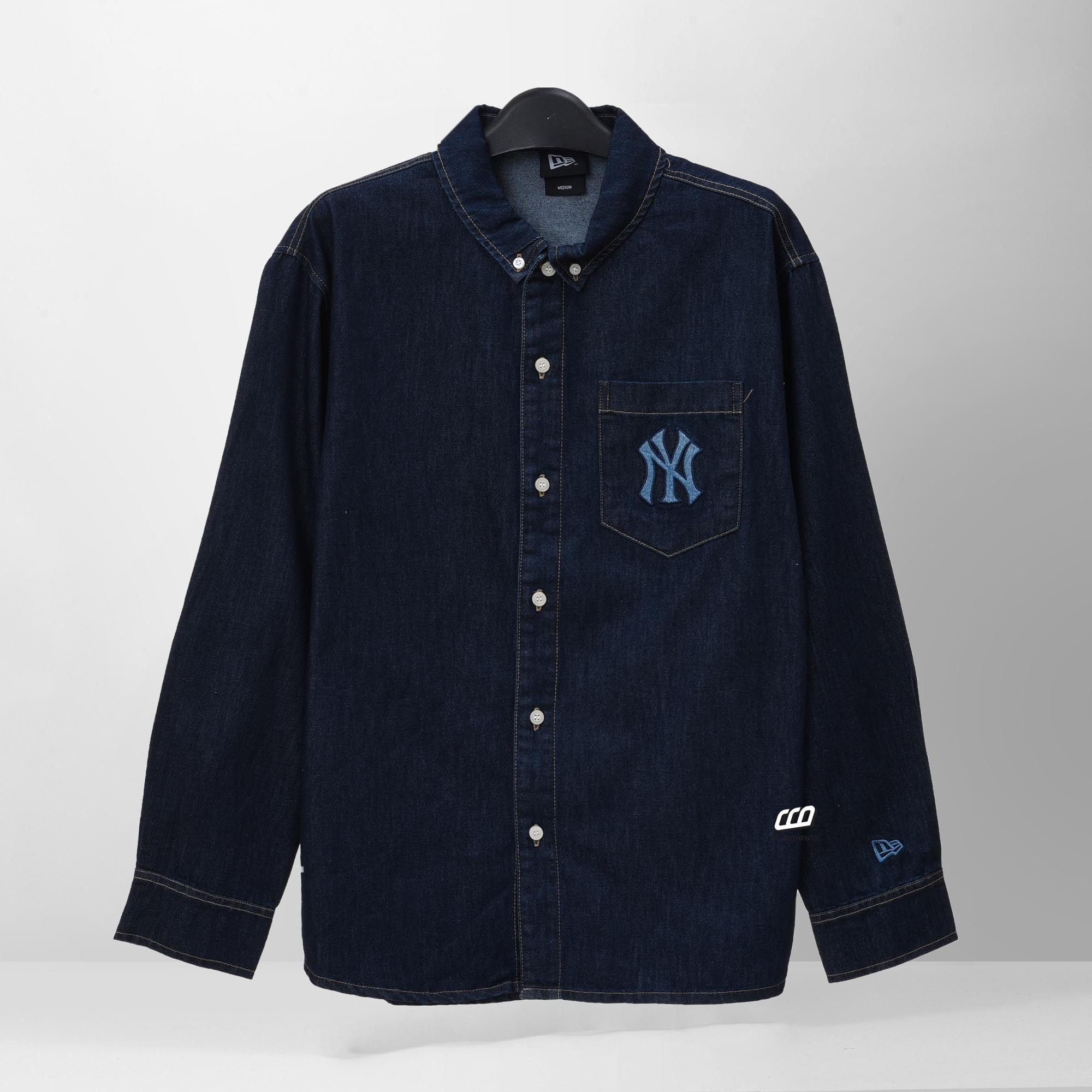 NEW ERA DEMIN NEW YORK JEAN SHIRT - NAVY