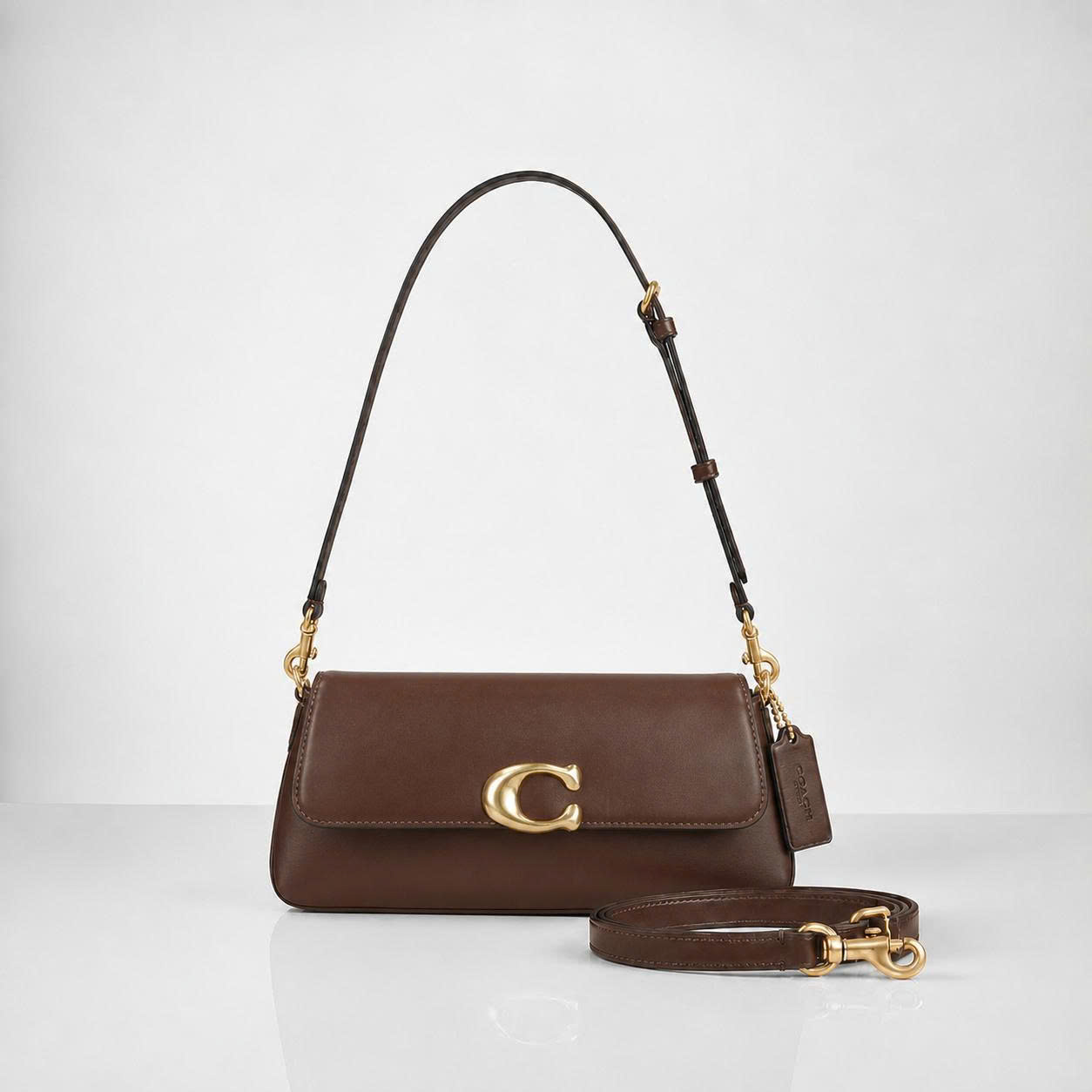 COACH JET SHOULDER BAG - MAPLE