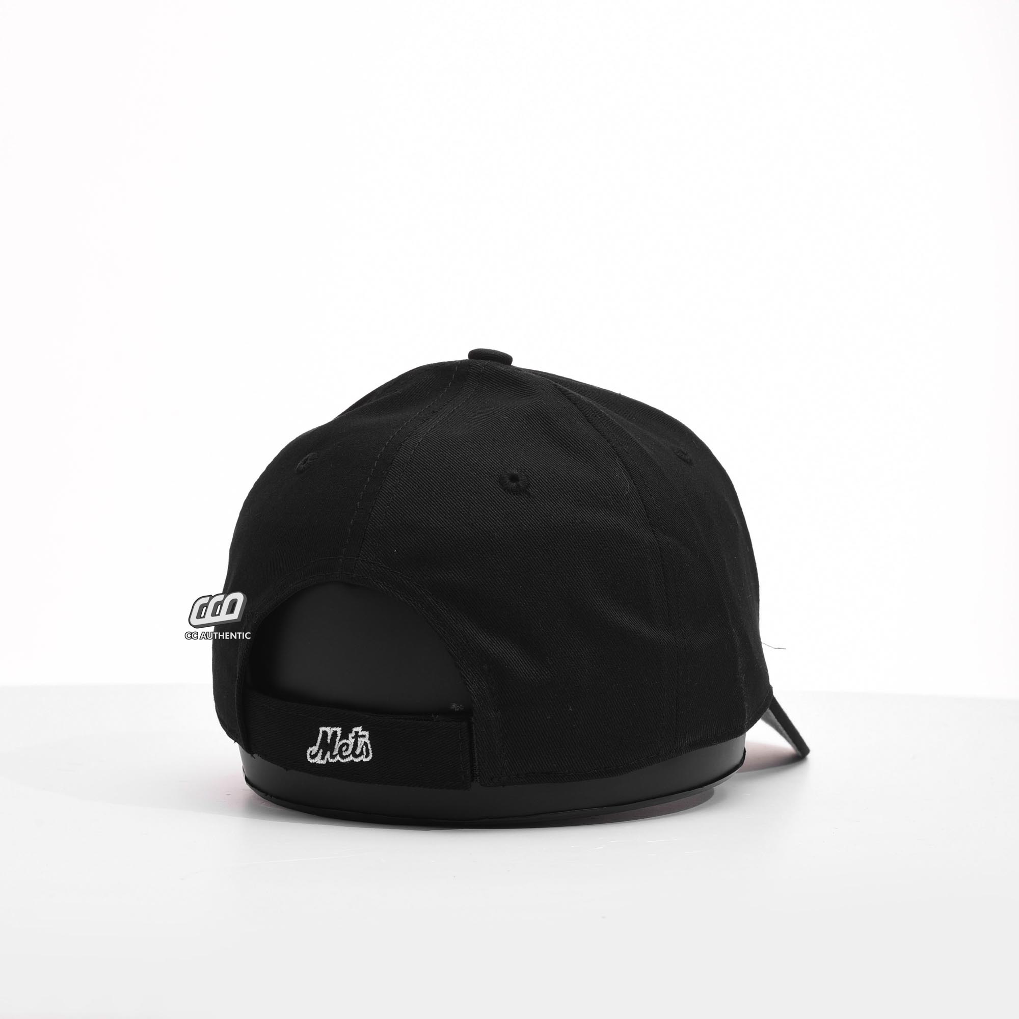 47 NYMETS BLACK WHITE OUTLINE LOGO CAP - BLACK