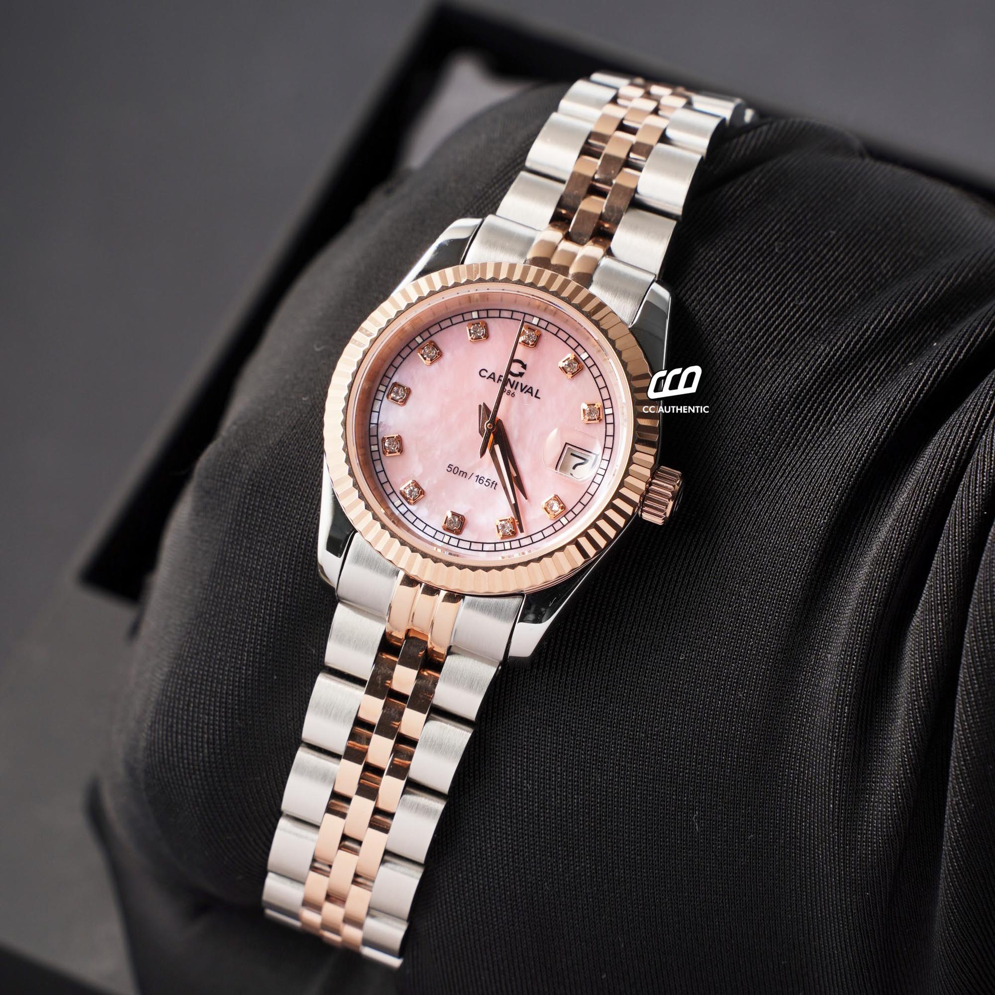 ĐỒNG HỒ NỮ CARNIVAL 8131L CH HK QUAZT 32MM