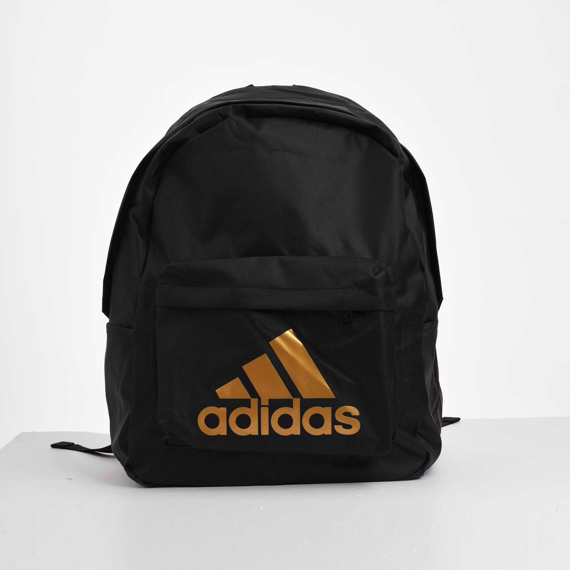 ADIDAS BIG BASIC LOGO BACKPACK - BLACK/GOLD