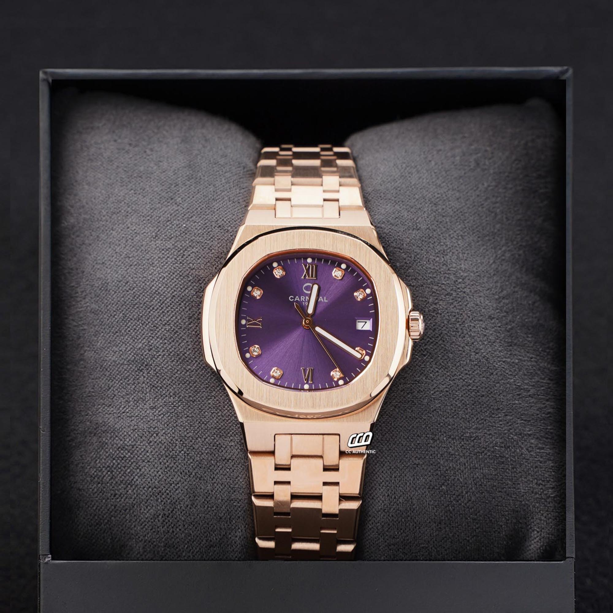 ĐỒNG HỒ NỮ CARNIVAL 8160L VH TIM QUAZT 34MM